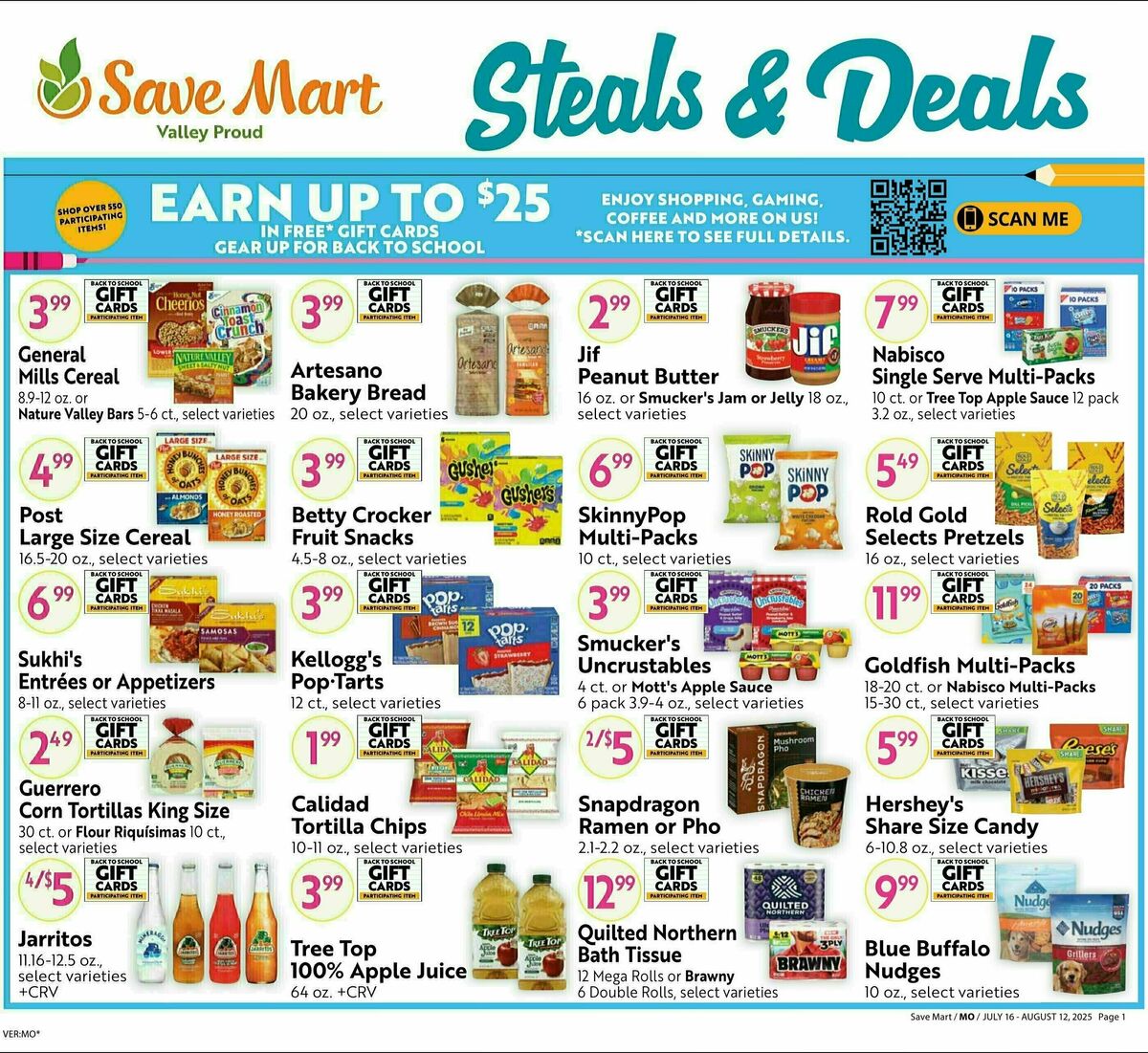 Save Mart Big Monthly Deals Weekly Ad from July 16