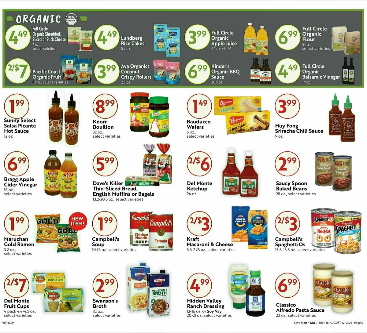 Save Mart Big Monthly Deals Weekly Ad from July 16