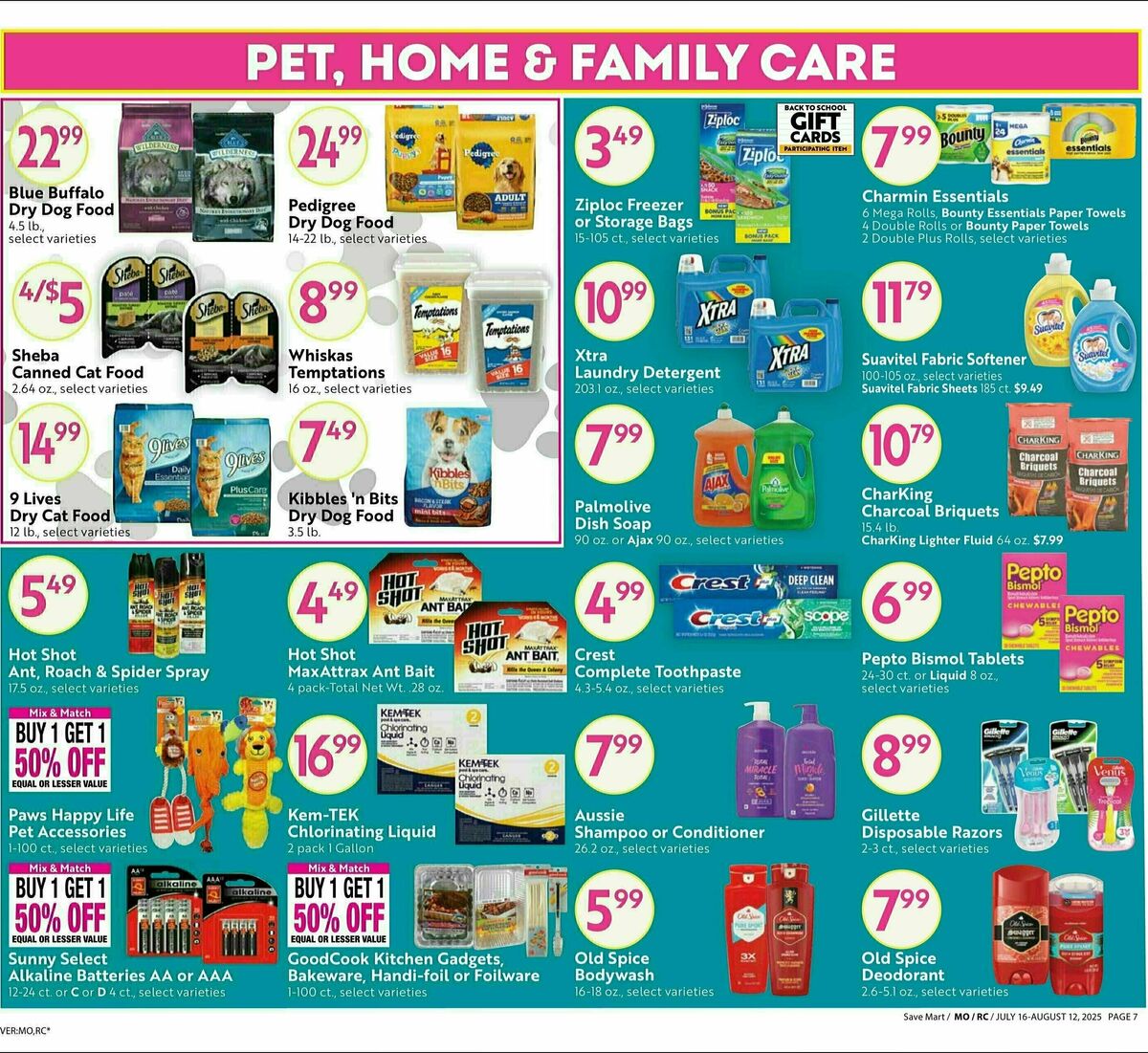Save Mart Big Monthly Deals Weekly Ad from July 16