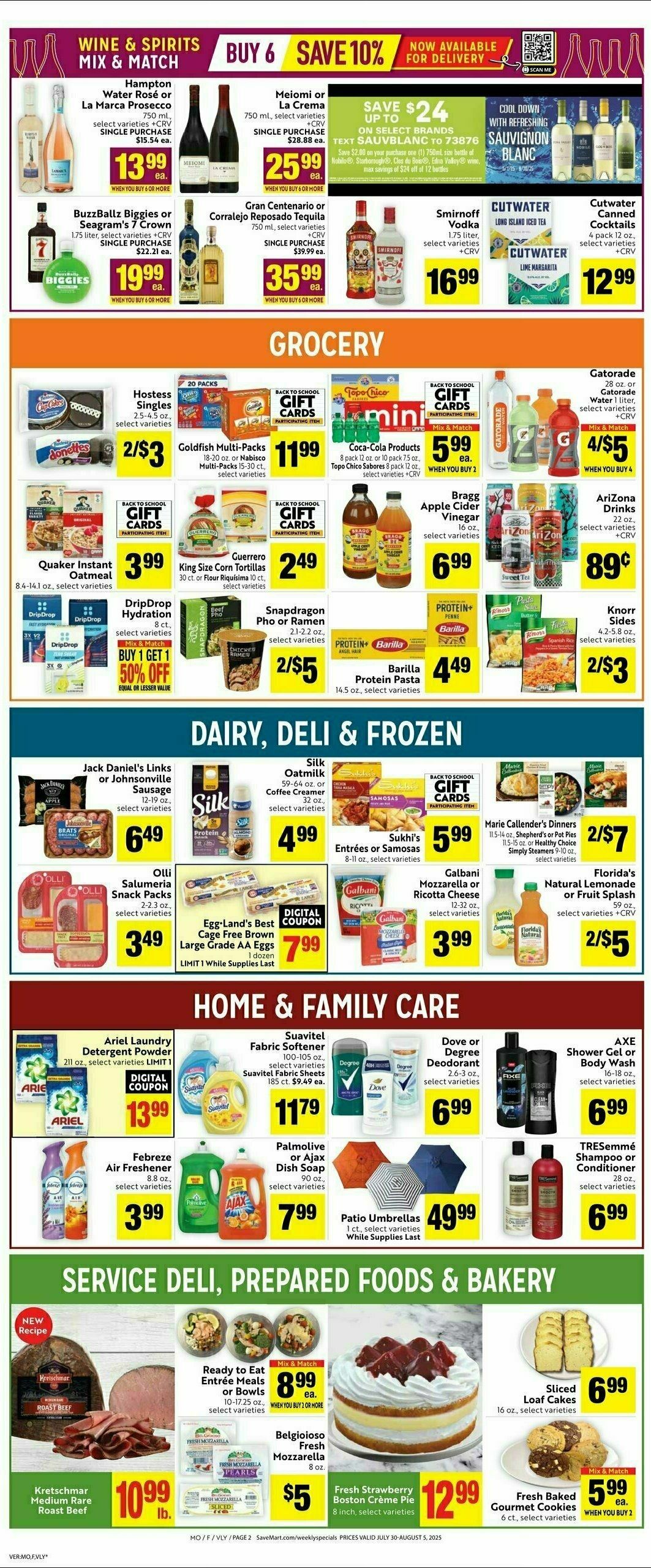 Save Mart Weekly Ad from July 30