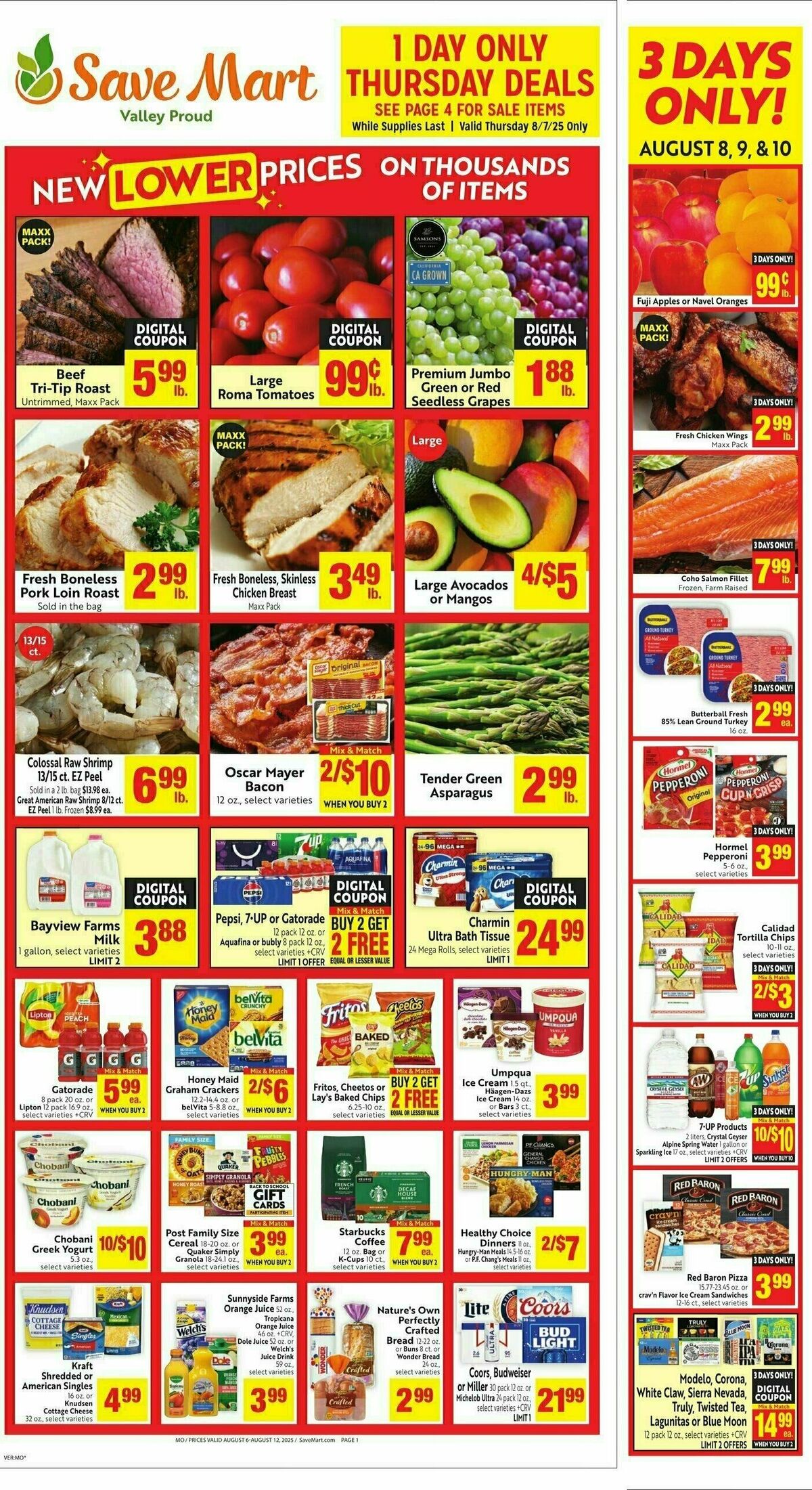 Save Mart Weekly Ad from August 6