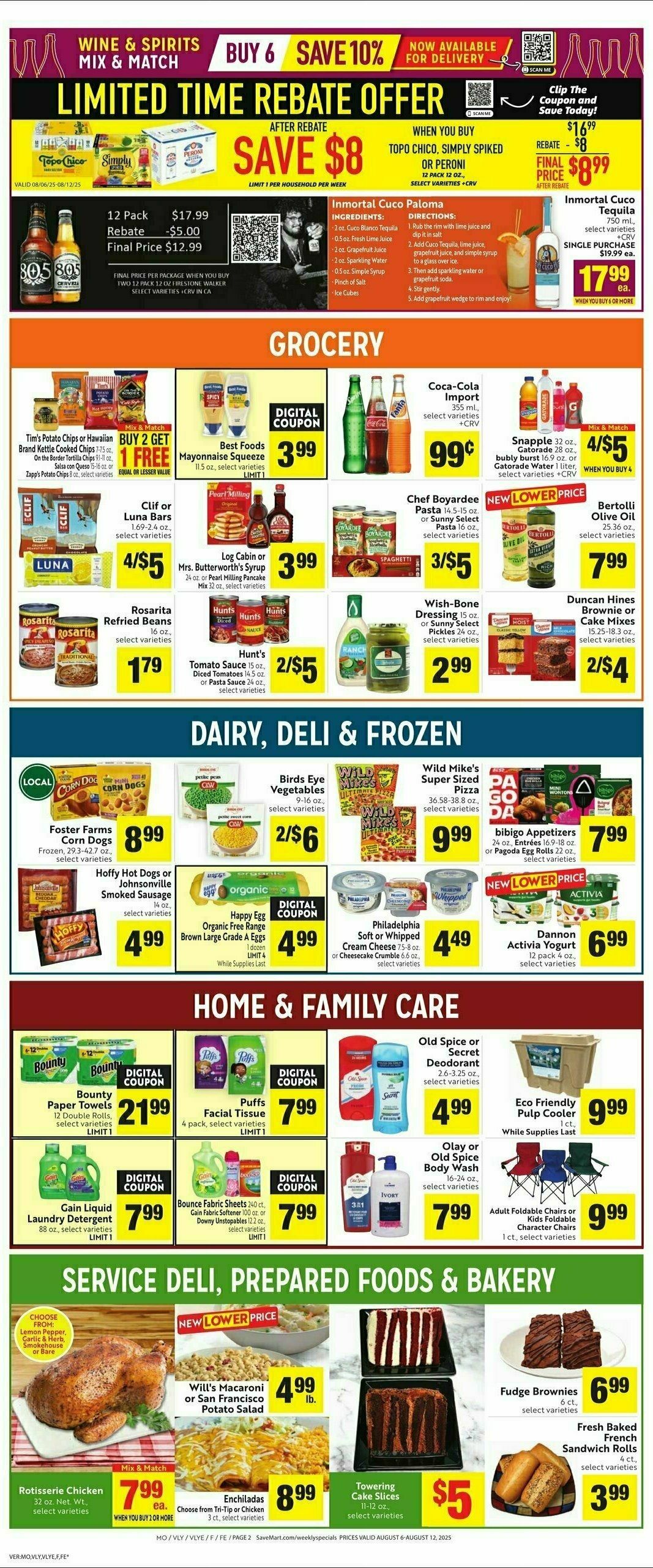 Save Mart Weekly Ad from August 6