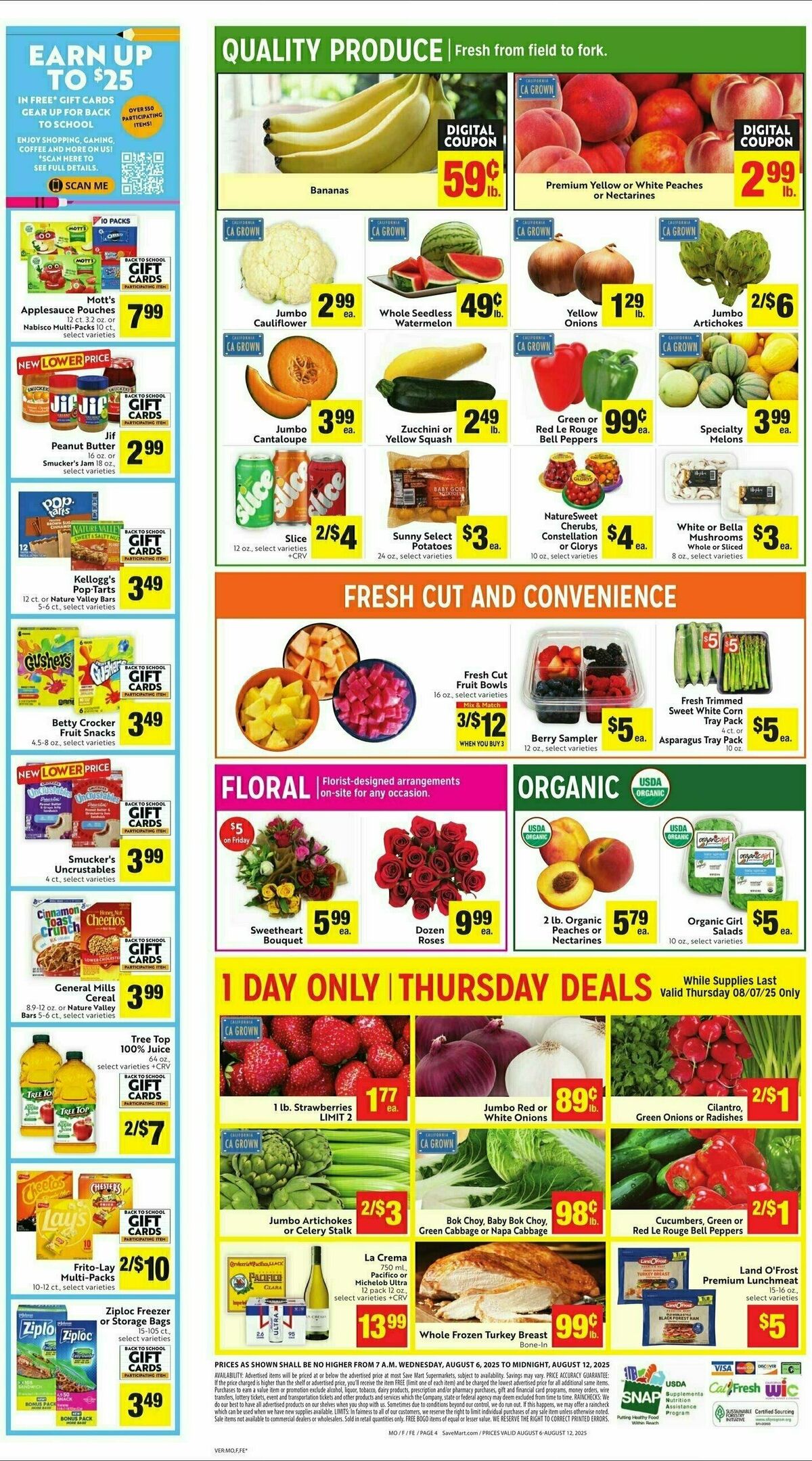 Save Mart Weekly Ad from August 6