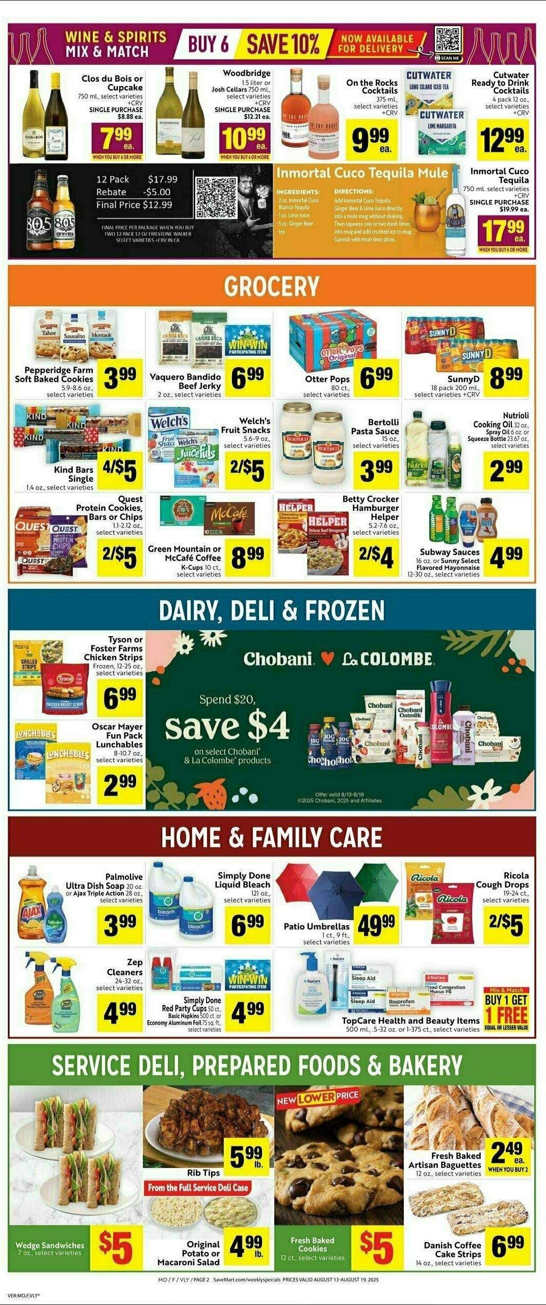 Save Mart Weekly Ad from August 13
