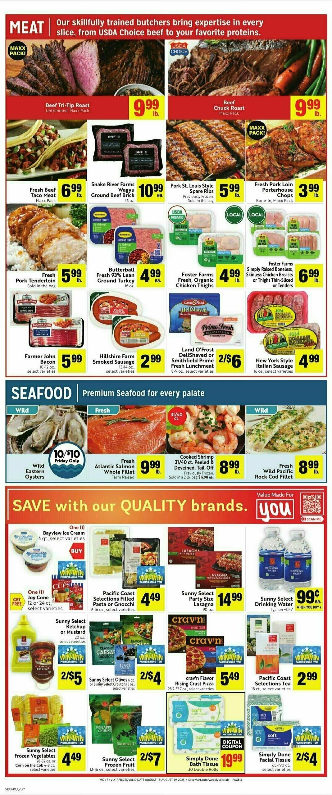 Save Mart Weekly Ad from August 13