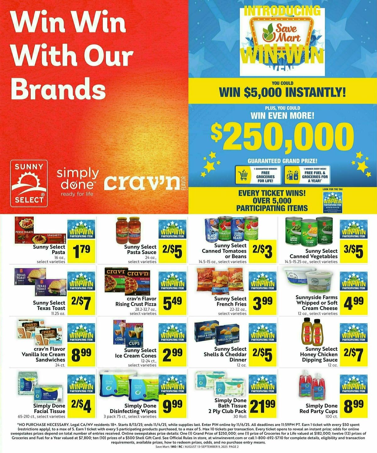 Save Mart Save Even More Weekly Ad from August 13