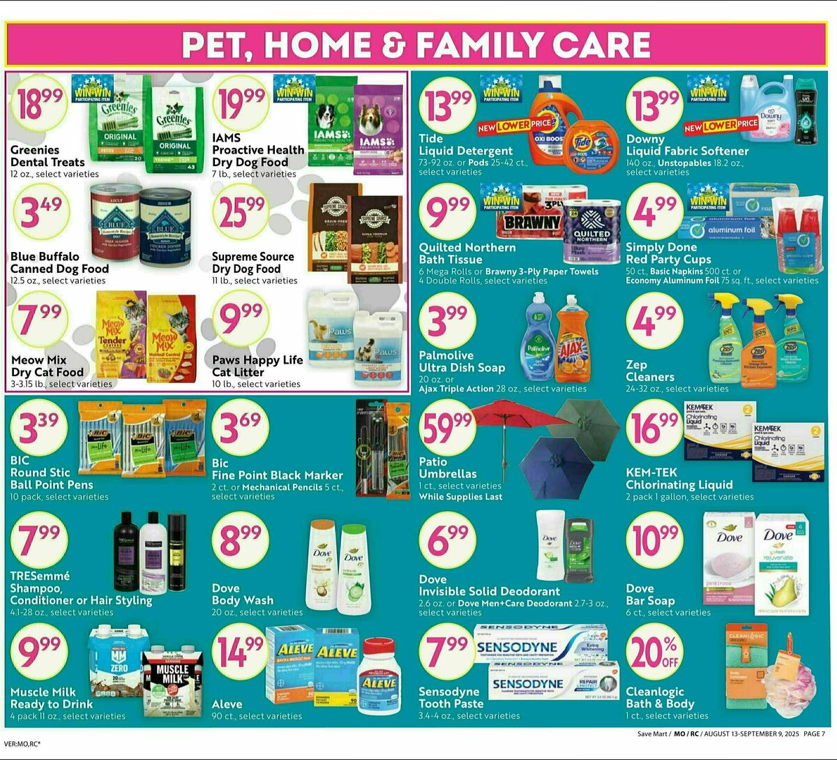 Save Mart Big Monthly Deals Weekly Ad from August 13