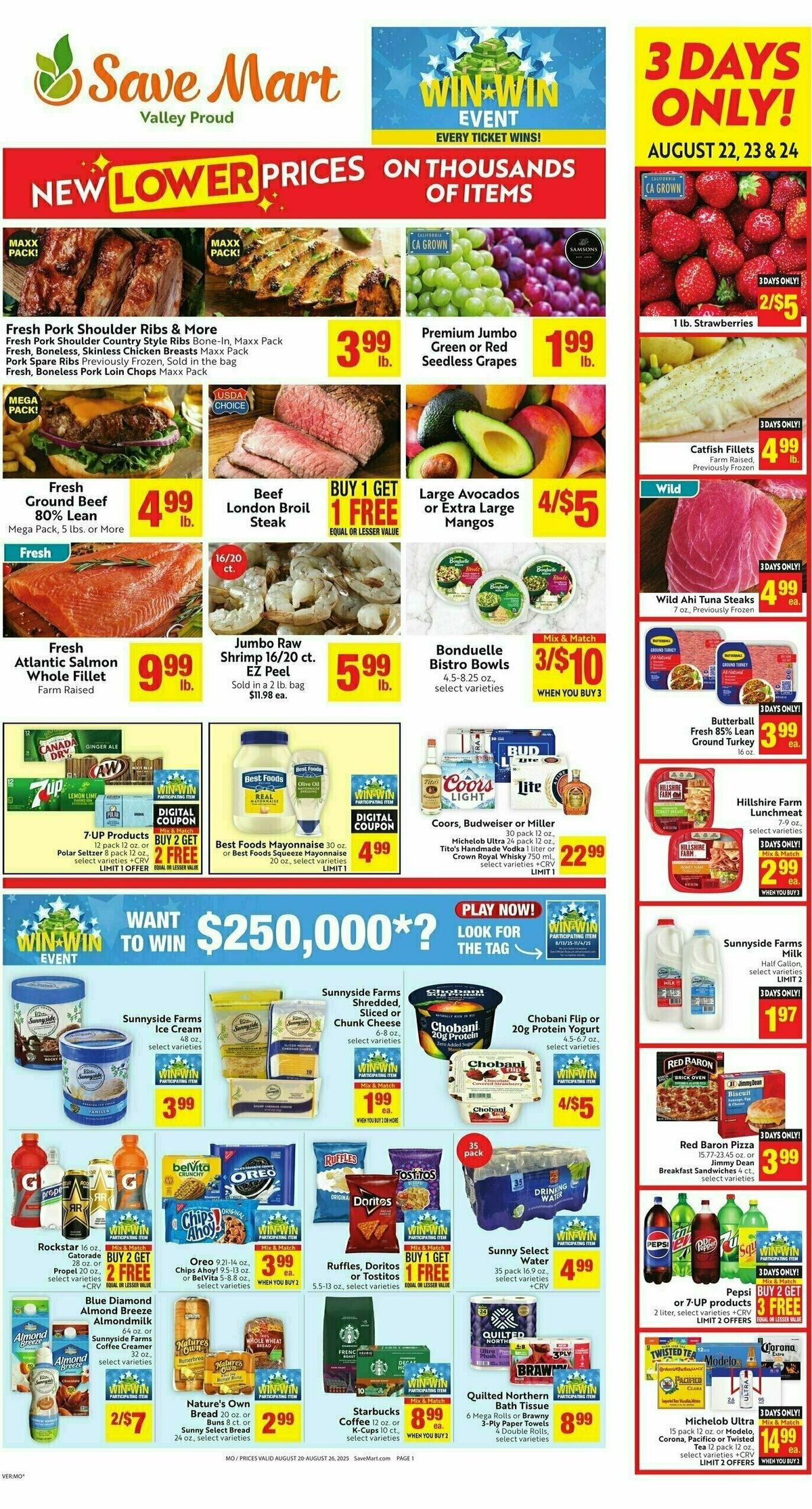Save Mart Weekly Ad from August 20