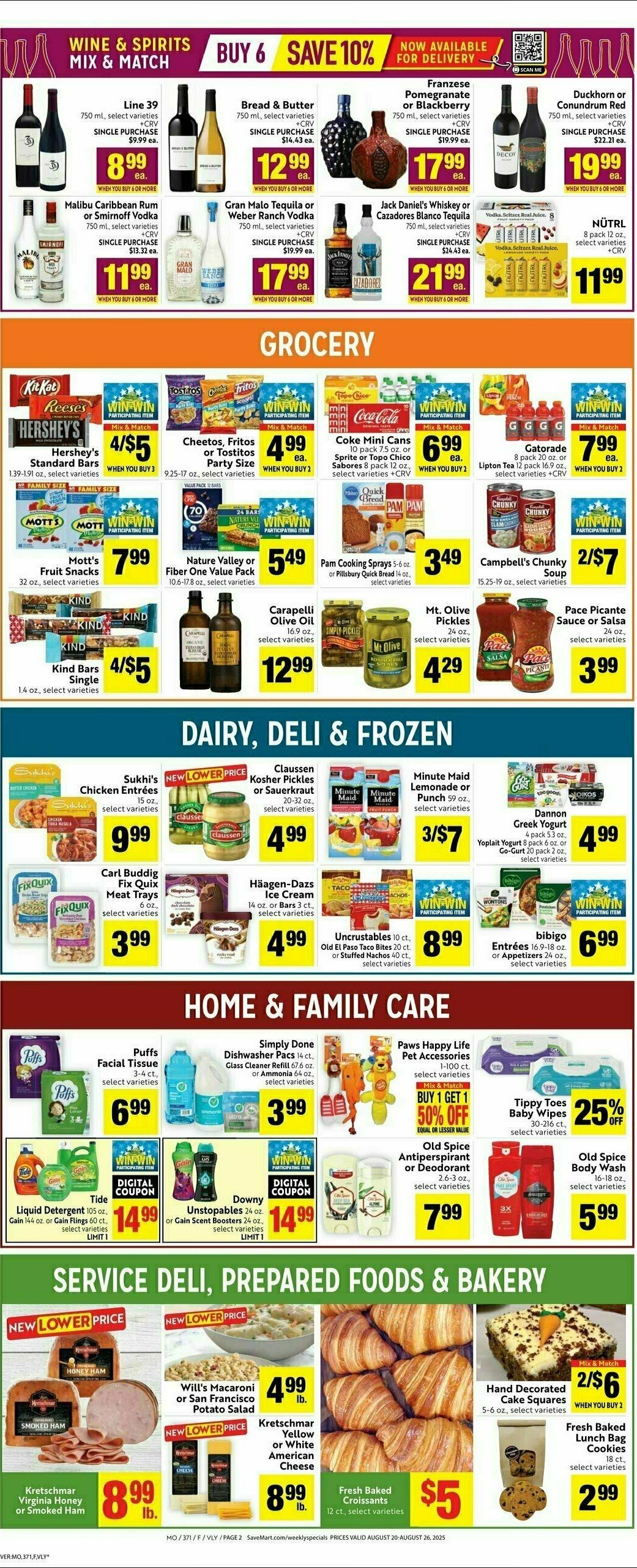 Save Mart Weekly Ad from August 20