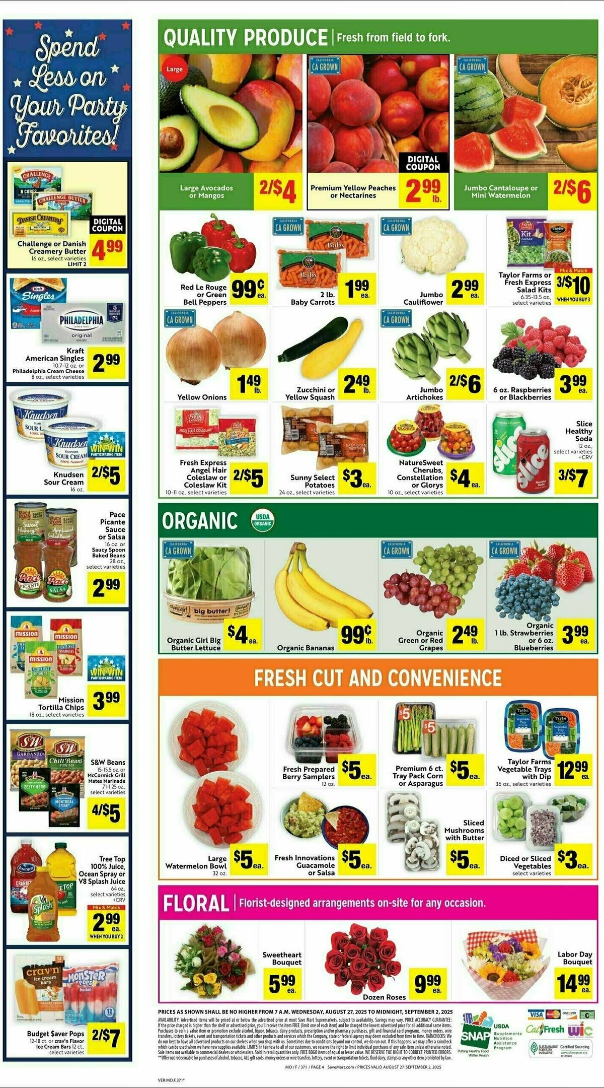 Save Mart Weekly Ad from August 27
