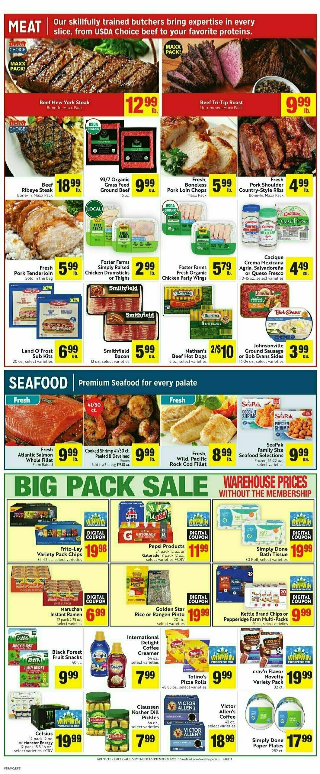 Save Mart Weekly Ad from September 3