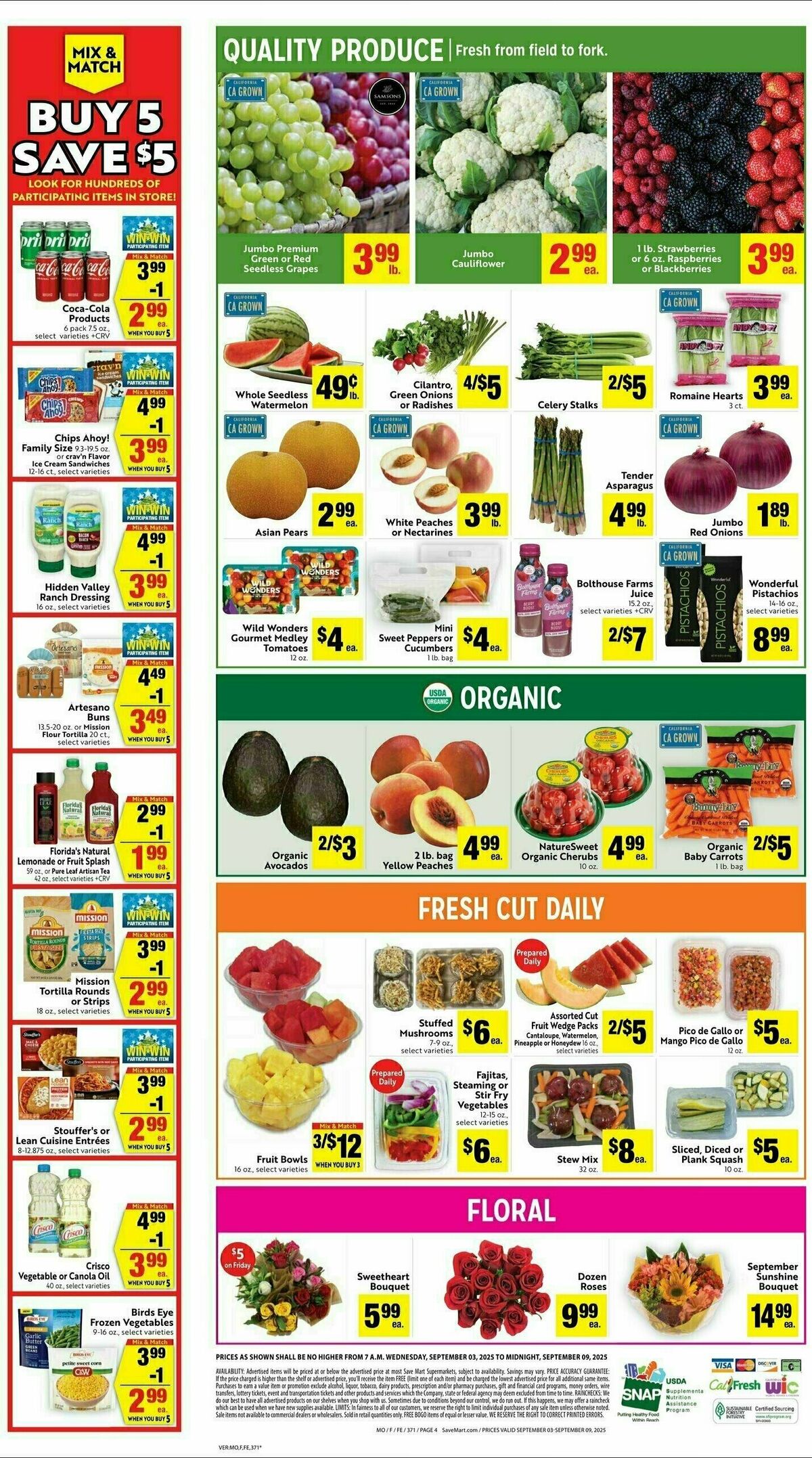 Save Mart Weekly Ad from September 3