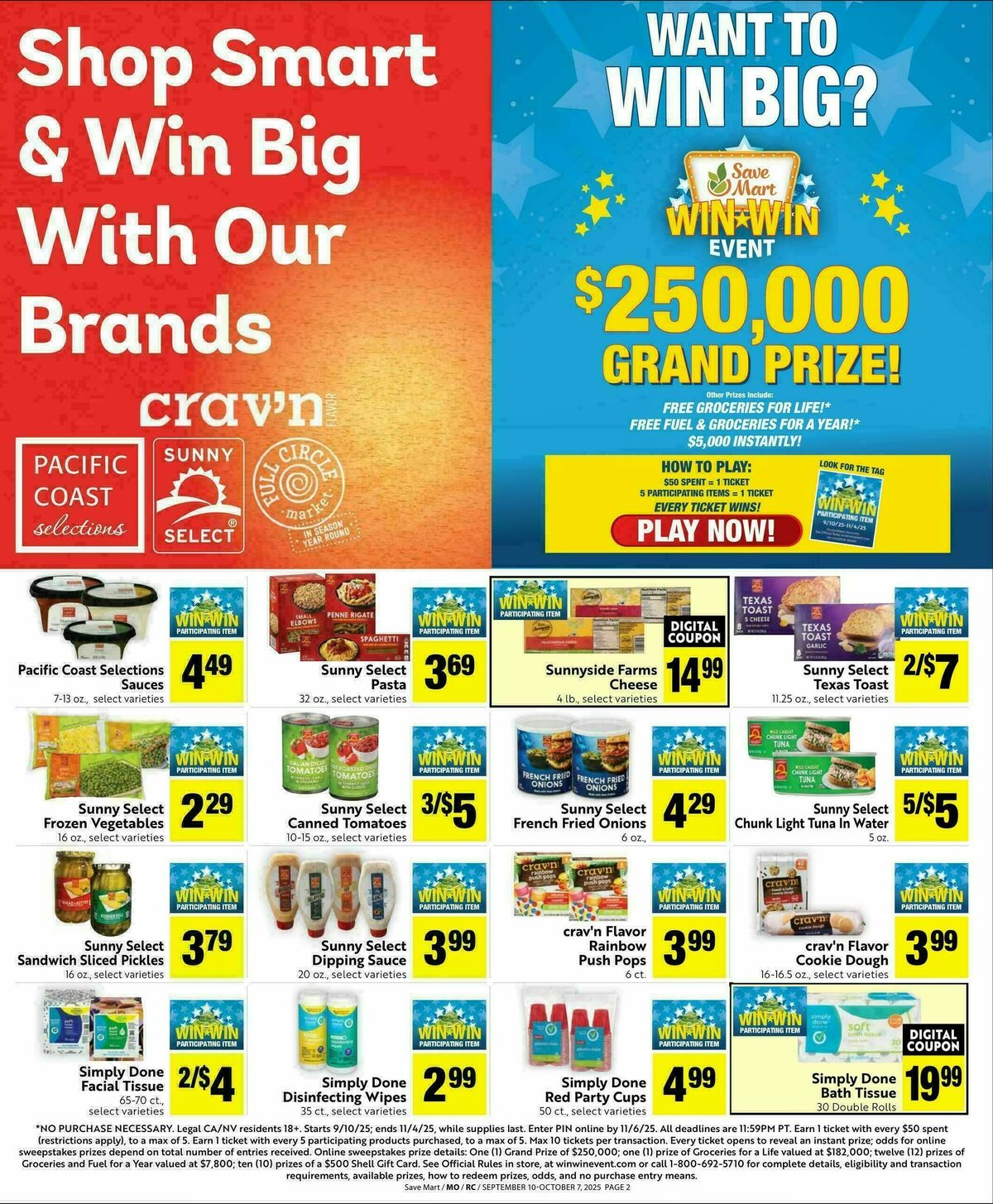 Save Mart Save Even More Weekly Ad from September 10
