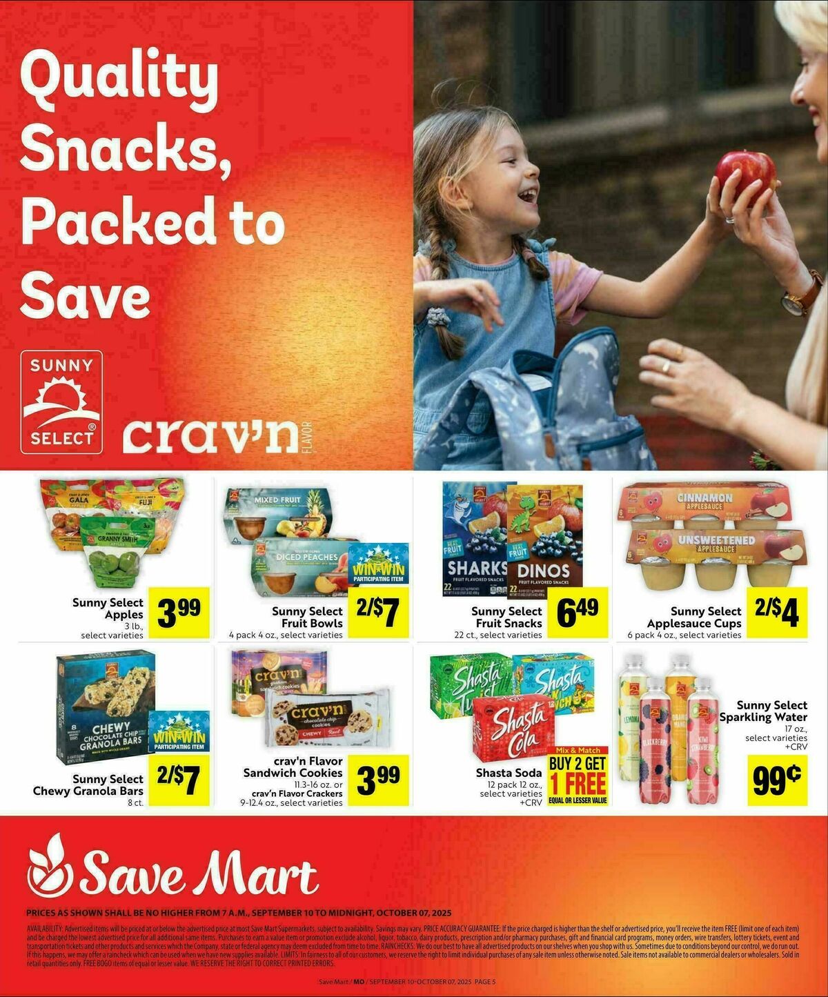 Save Mart Save Even More Weekly Ad from September 10