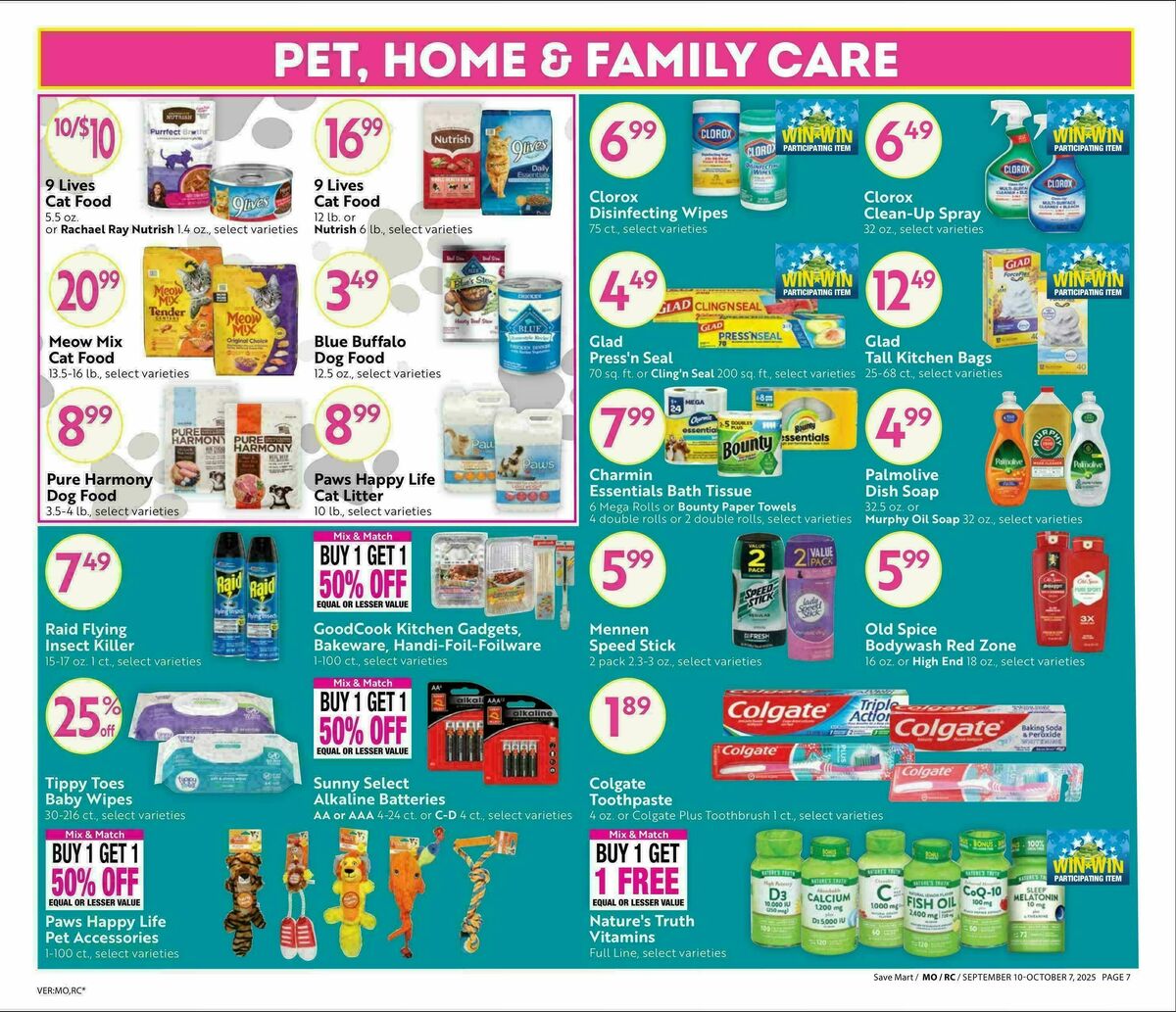 Save Mart Big Monthly Deals Weekly Ad from September 10