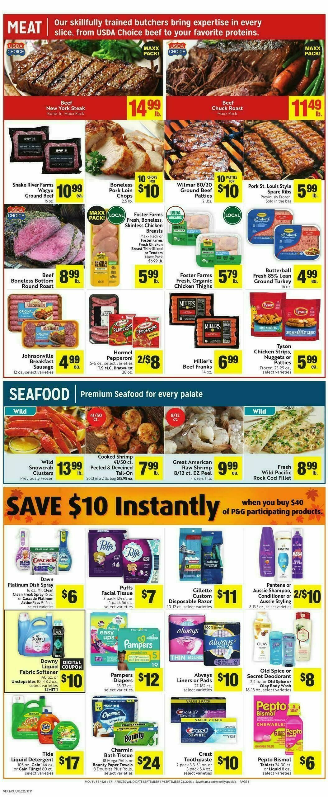 Save Mart Weekly Ad from September 17