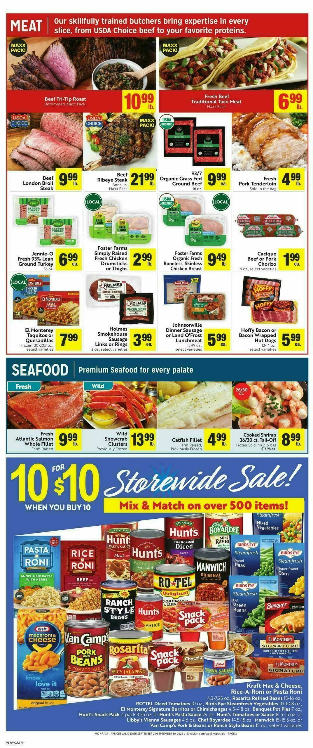 Save Mart Weekly Ad from September 24
