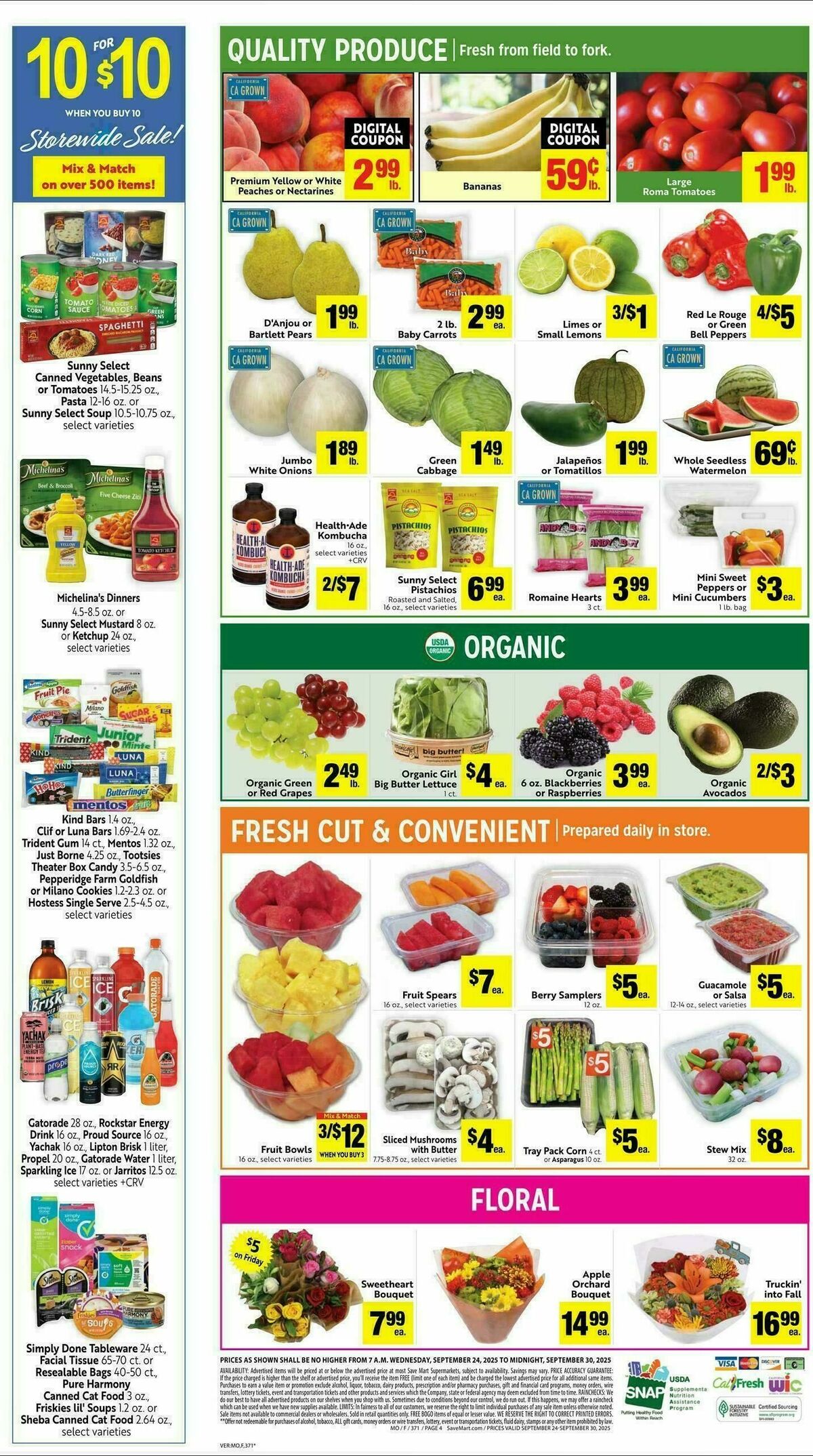 Save Mart Weekly Ad from September 24