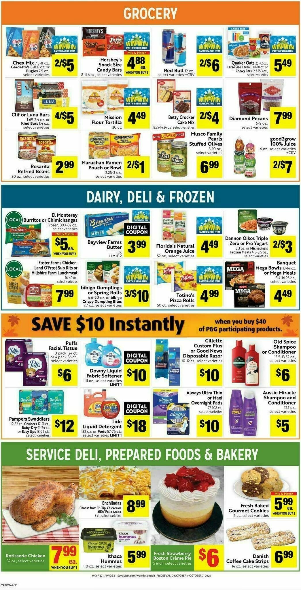 Save Mart Weekly Ad from October 1
