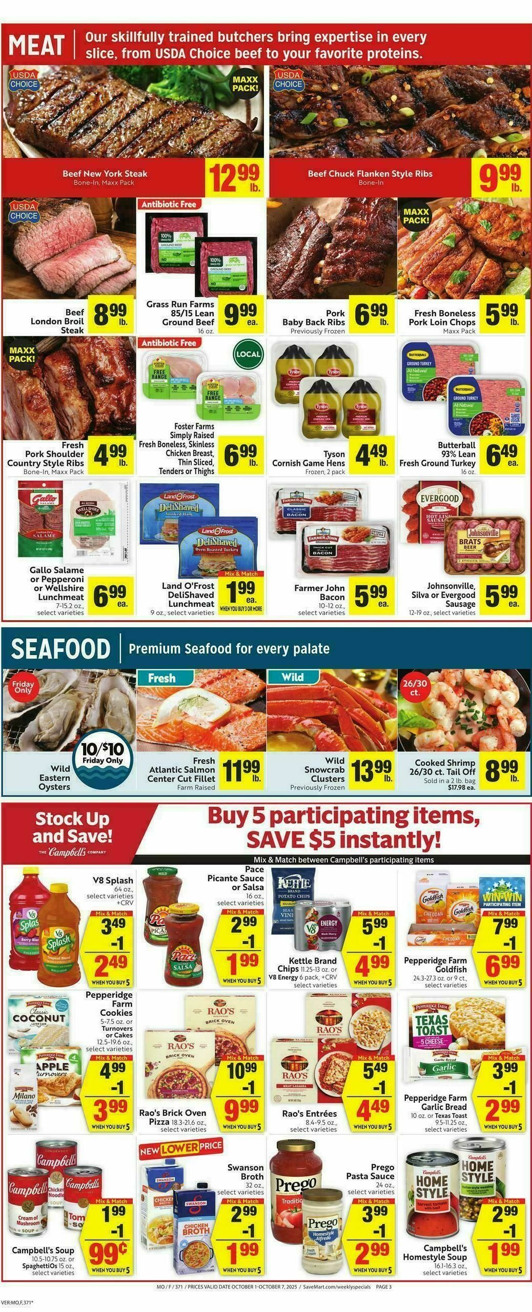 Save Mart Weekly Ad from October 1
