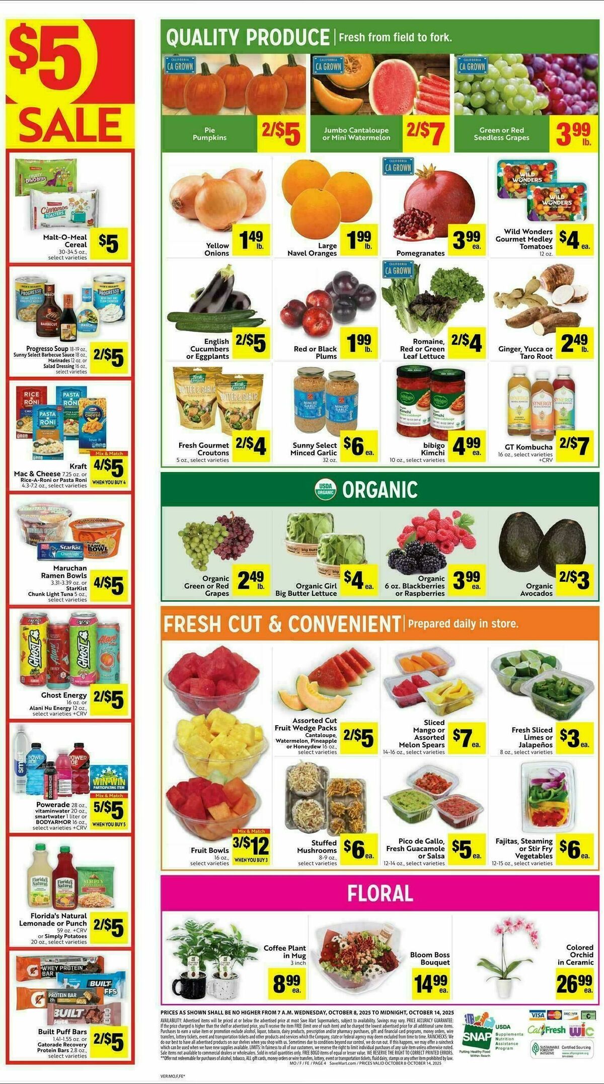 Save Mart Weekly Ad from October 8
