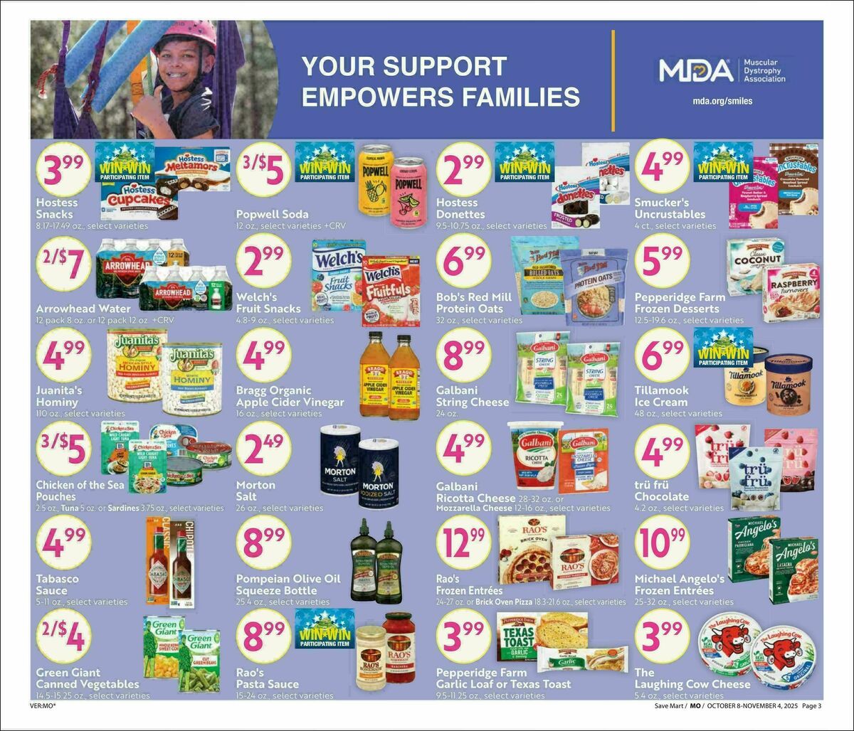 Save Mart Big Monthly Deals Weekly Ad from October 8