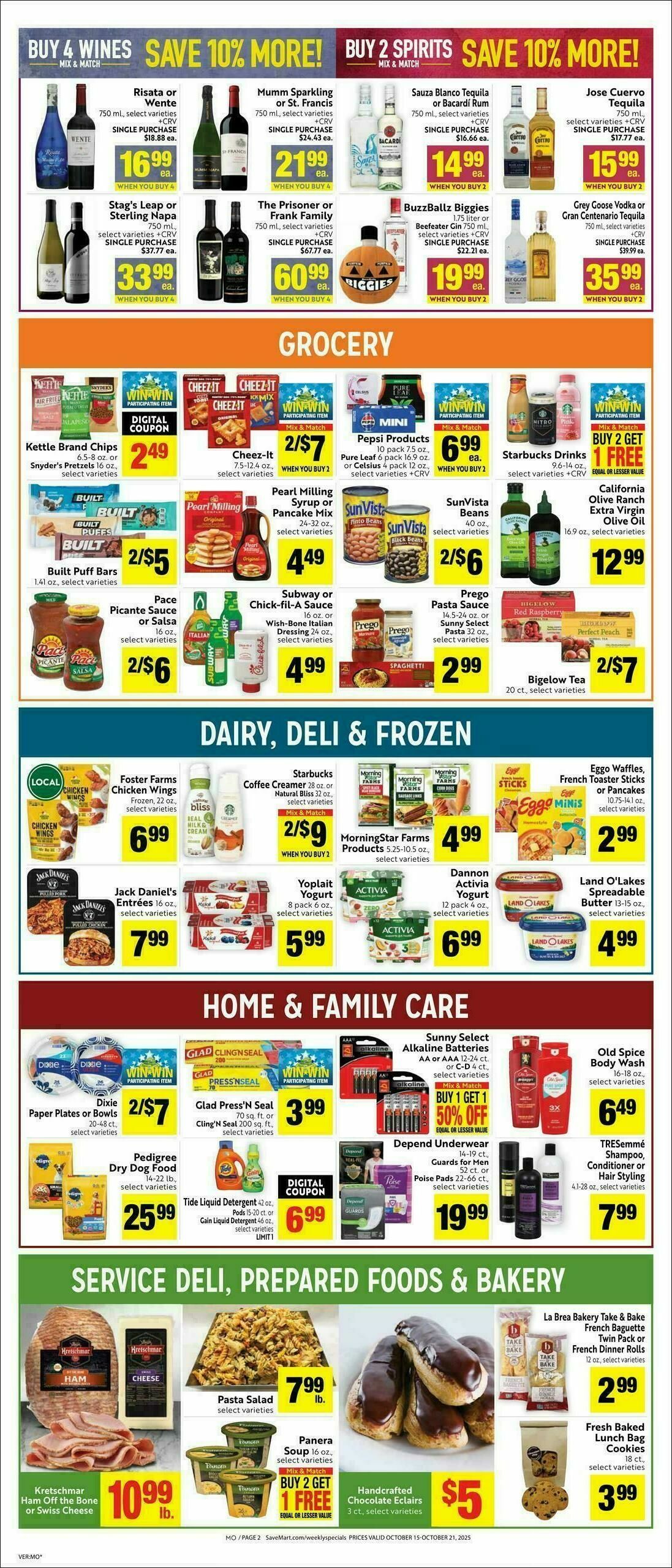 Save Mart Weekly Ad from October 15