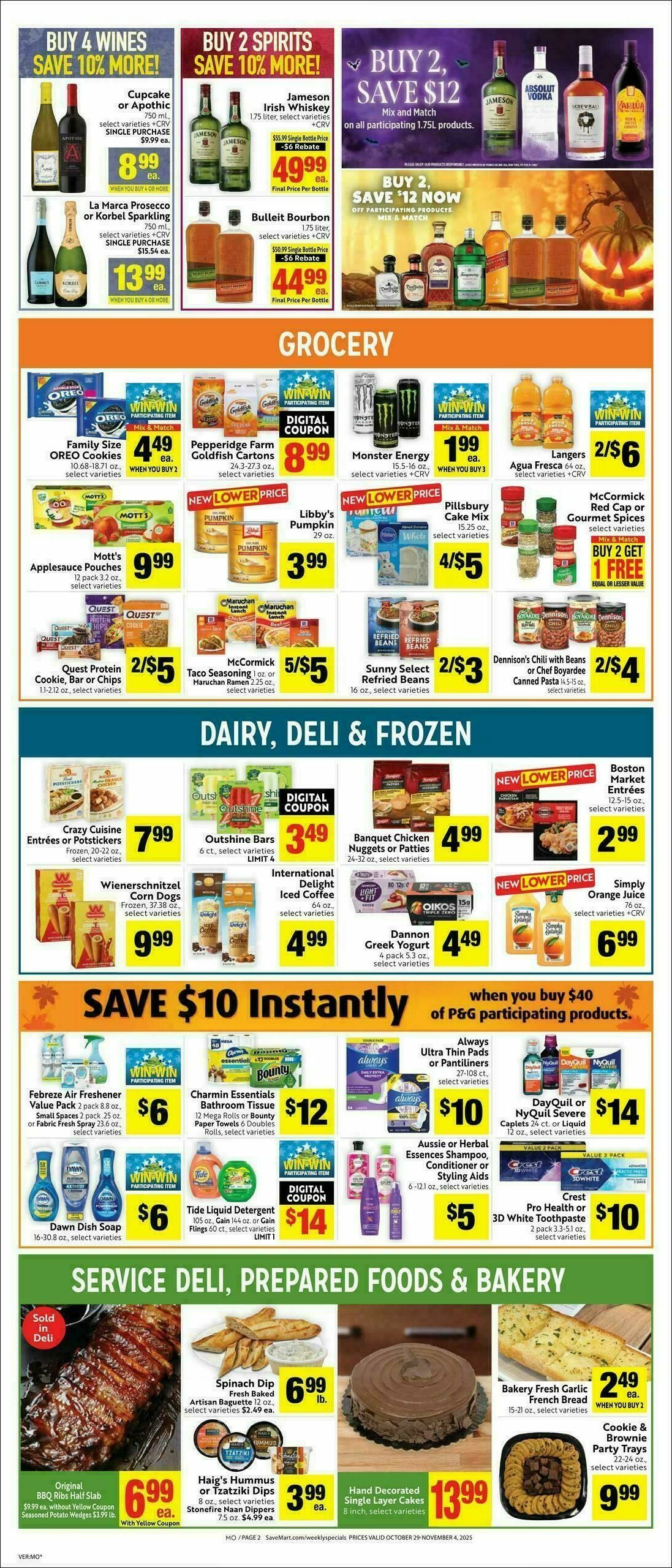 Save Mart Weekly Ad from October 29