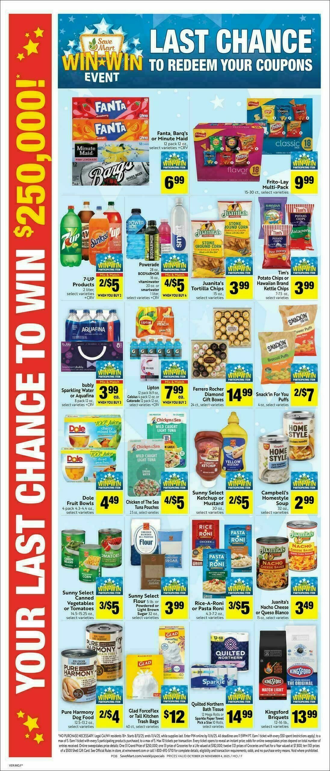 Save Mart Weekly Ad from October 29