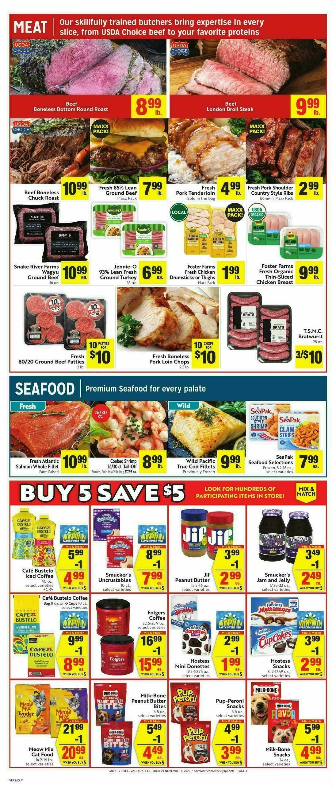 Save Mart Weekly Ad from October 29