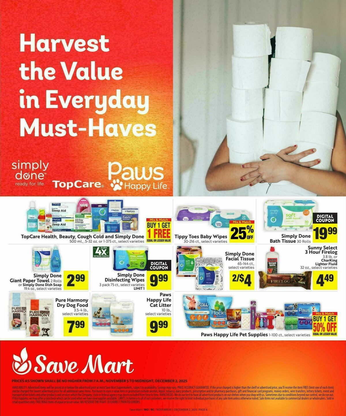 Save Mart Save Even More Weekly Ad from November 5