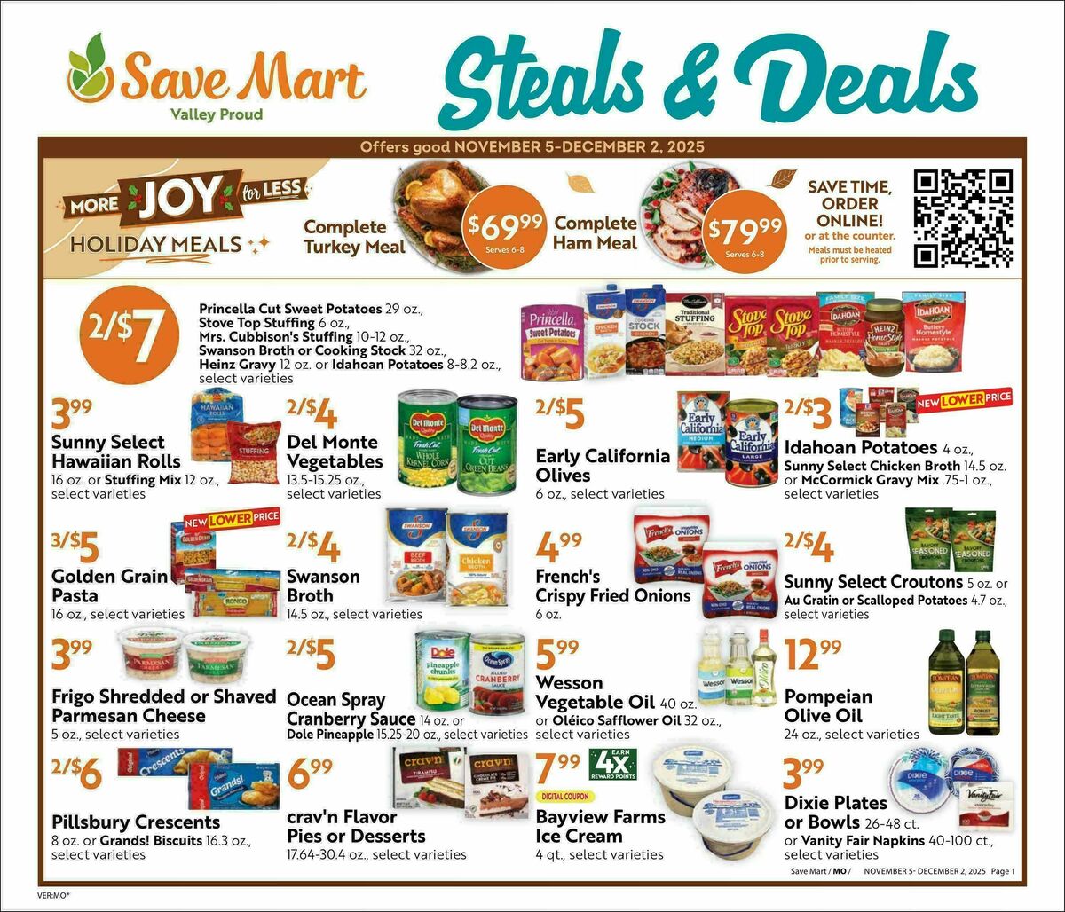 Save Mart Big Monthly Deals Weekly Ad from November 5