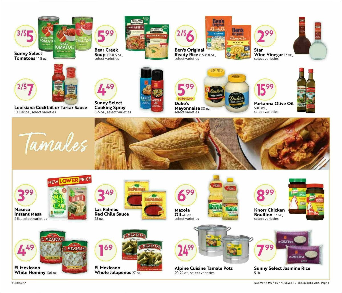 Save Mart Big Monthly Deals Weekly Ad from November 5