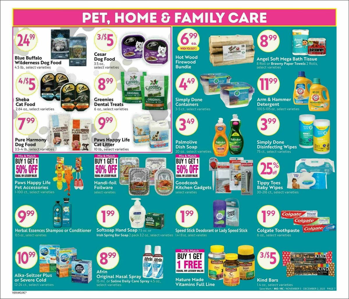 Save Mart Big Monthly Deals Weekly Ad from November 5