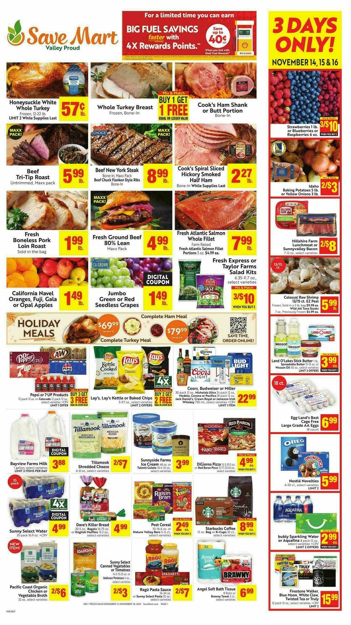 Save Mart Weekly Ad from November 12