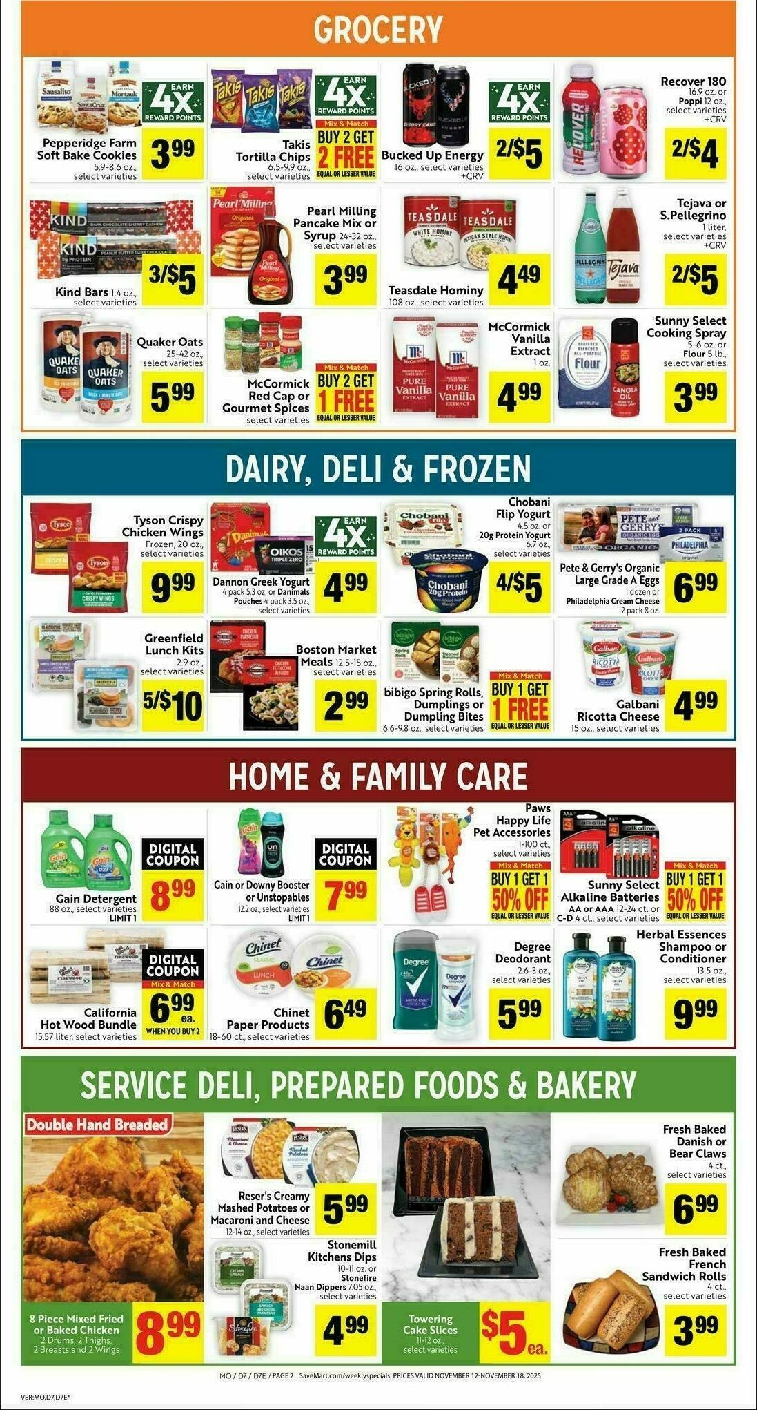 Save Mart Weekly Ad from November 12