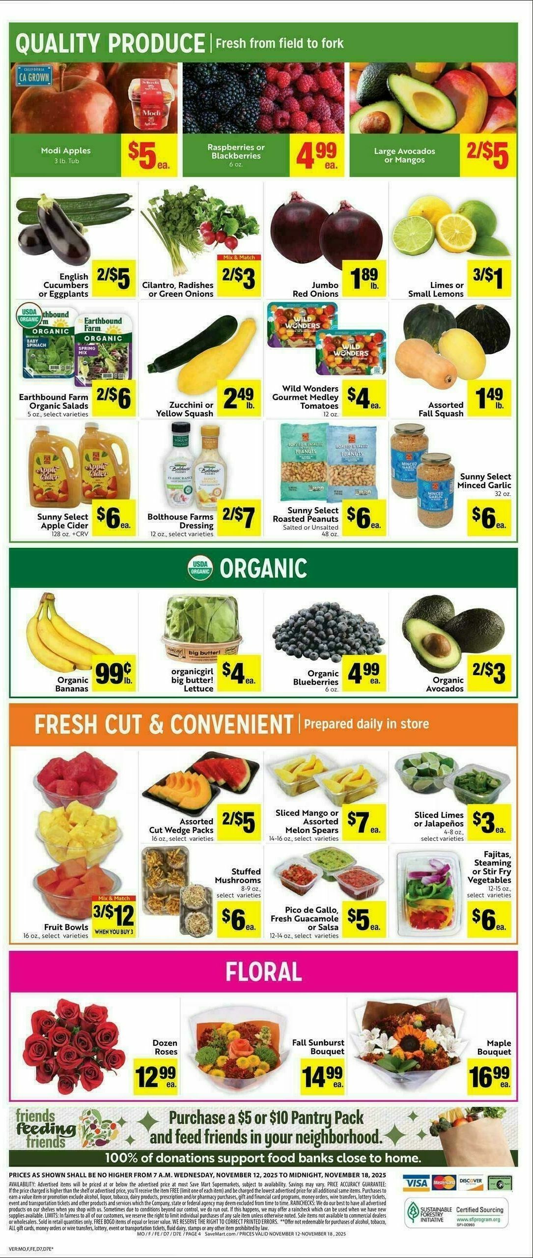 Save Mart Weekly Ad from November 12