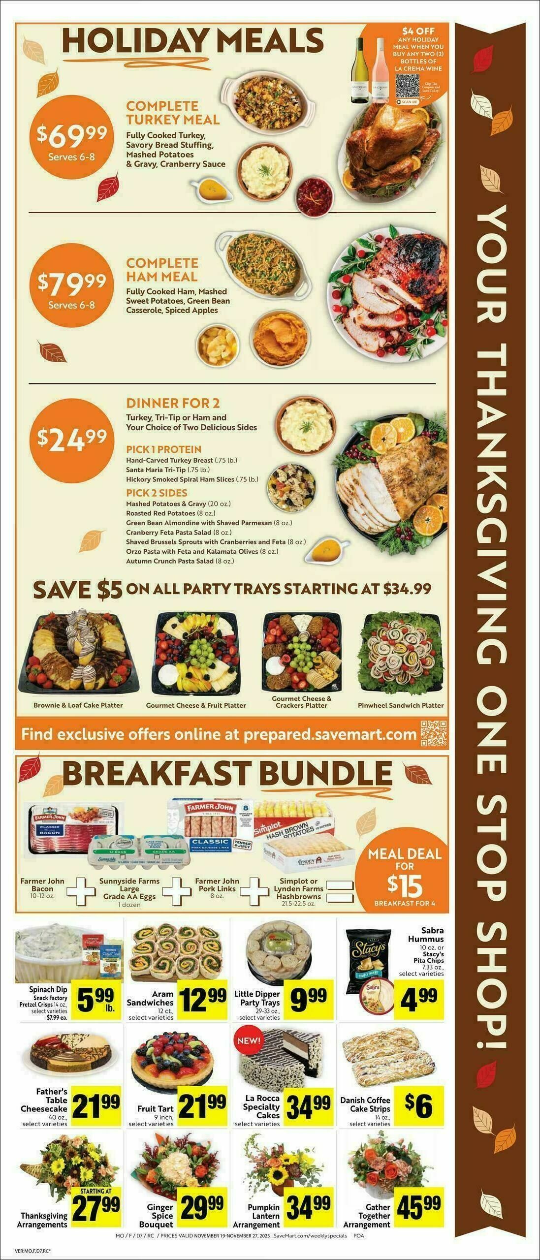 Save Mart Weekly Ad from November 19