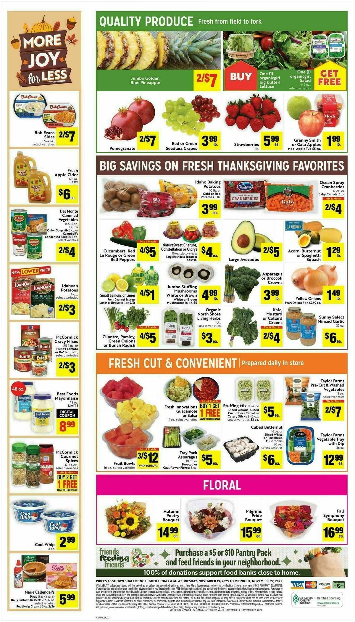 Save Mart Weekly Ad from November 19