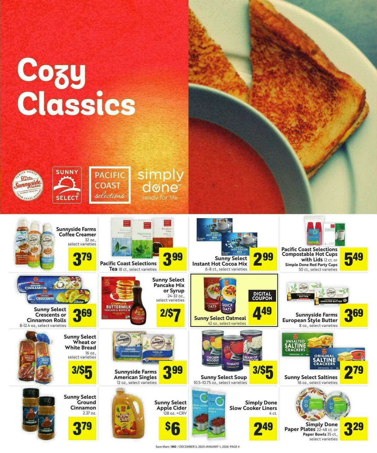 Save Mart Save Even More Weekly Ad from December 3