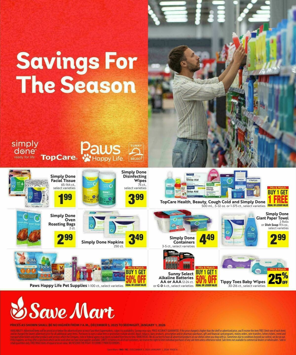 Save Mart Save Even More Weekly Ad from December 3