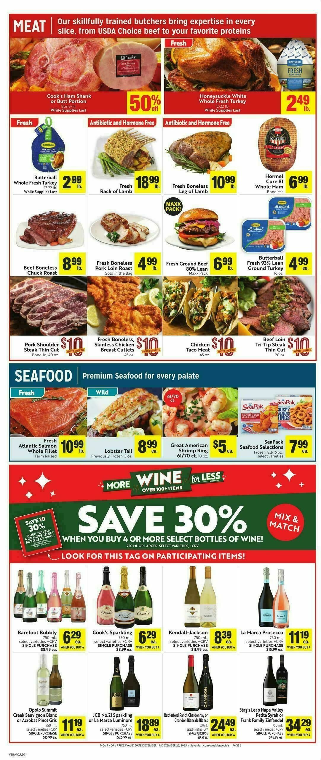 Save Mart Weekly Ad from December 17