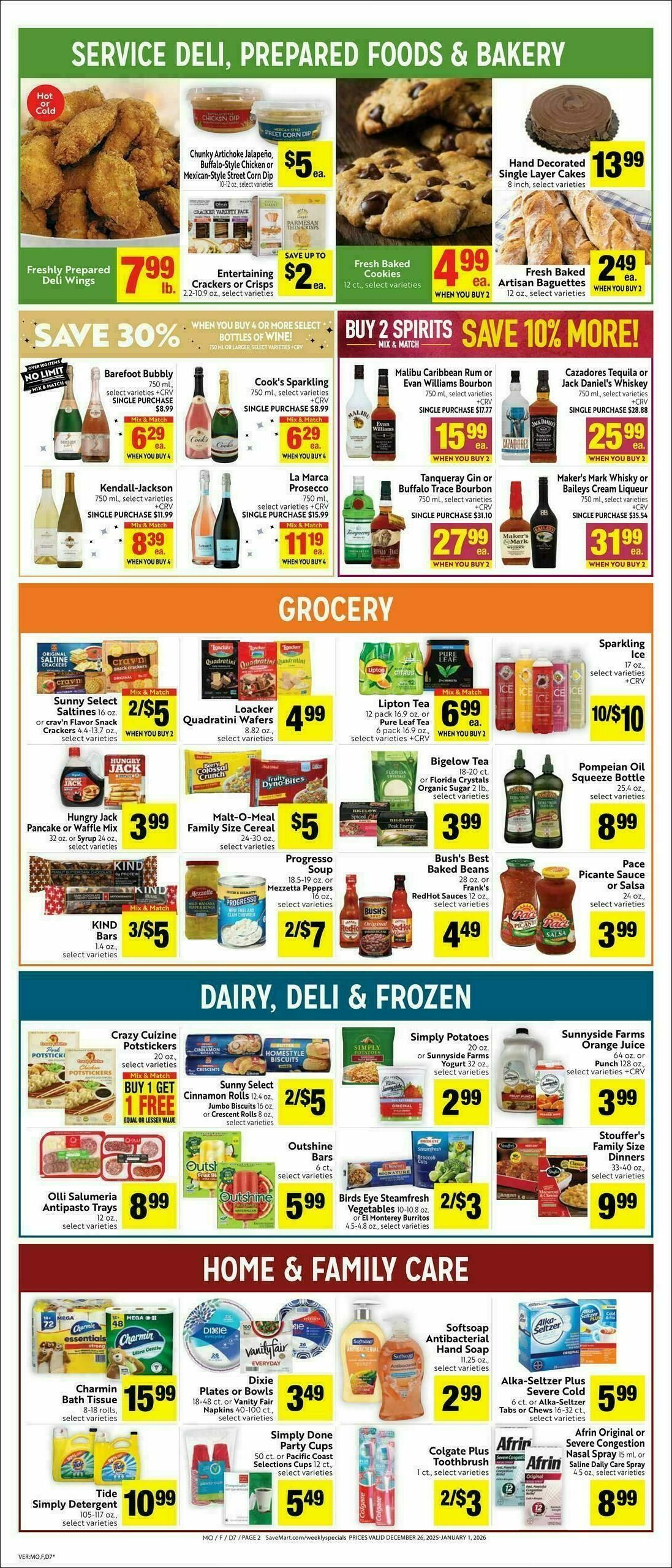 Save Mart Weekly Ad from December 26
