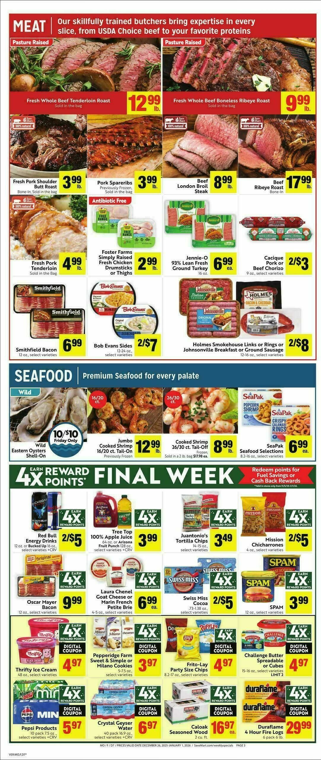 Save Mart Weekly Ad from December 26