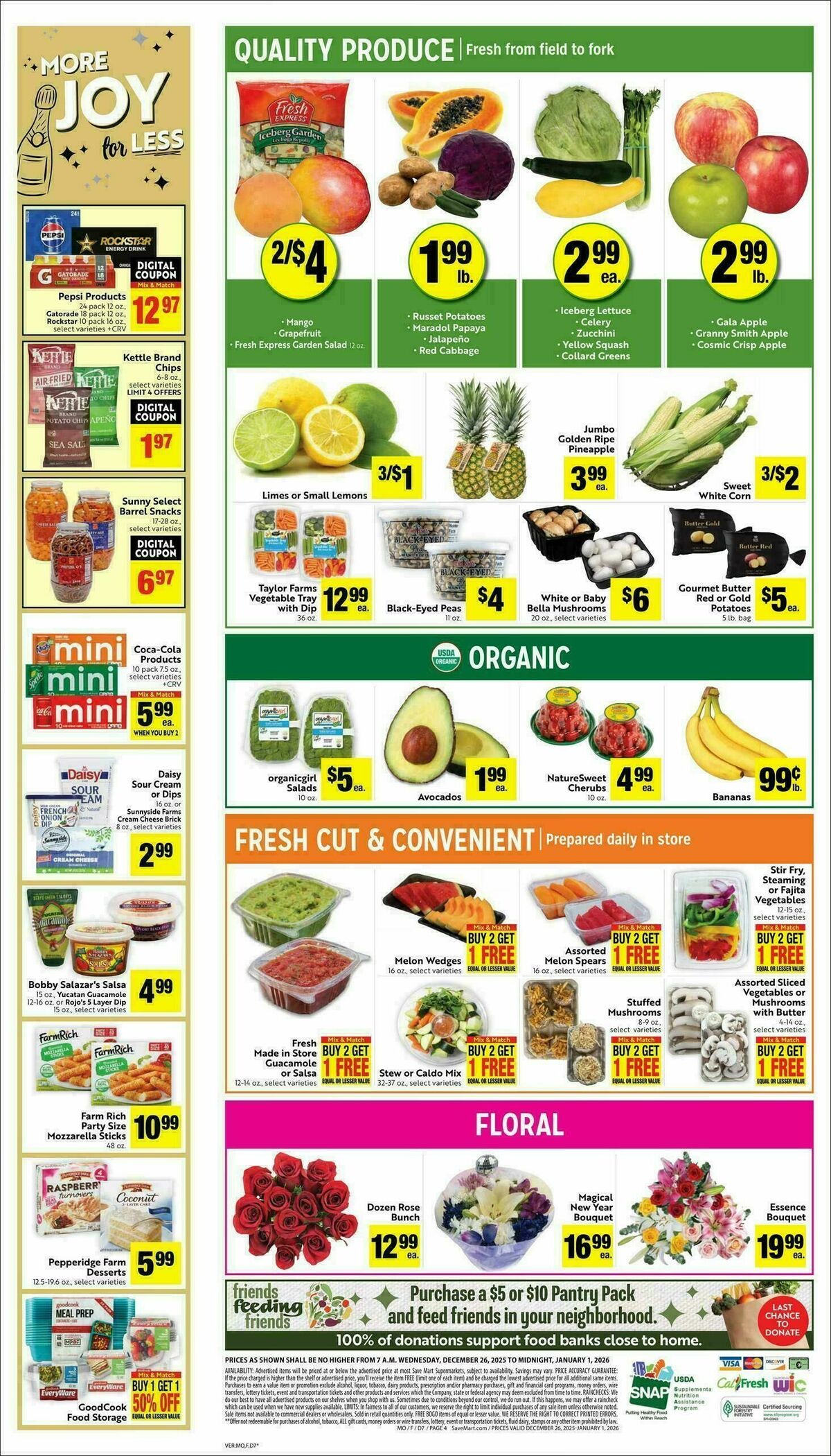 Save Mart Weekly Ad from December 26