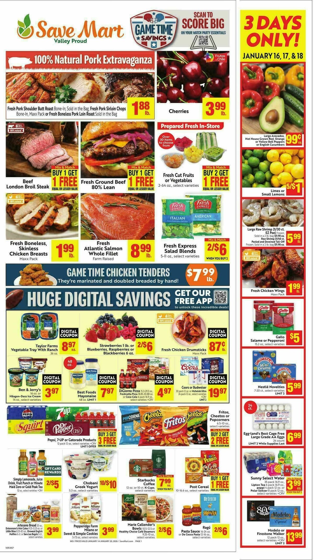 Save Mart Weekly Ad from January 14