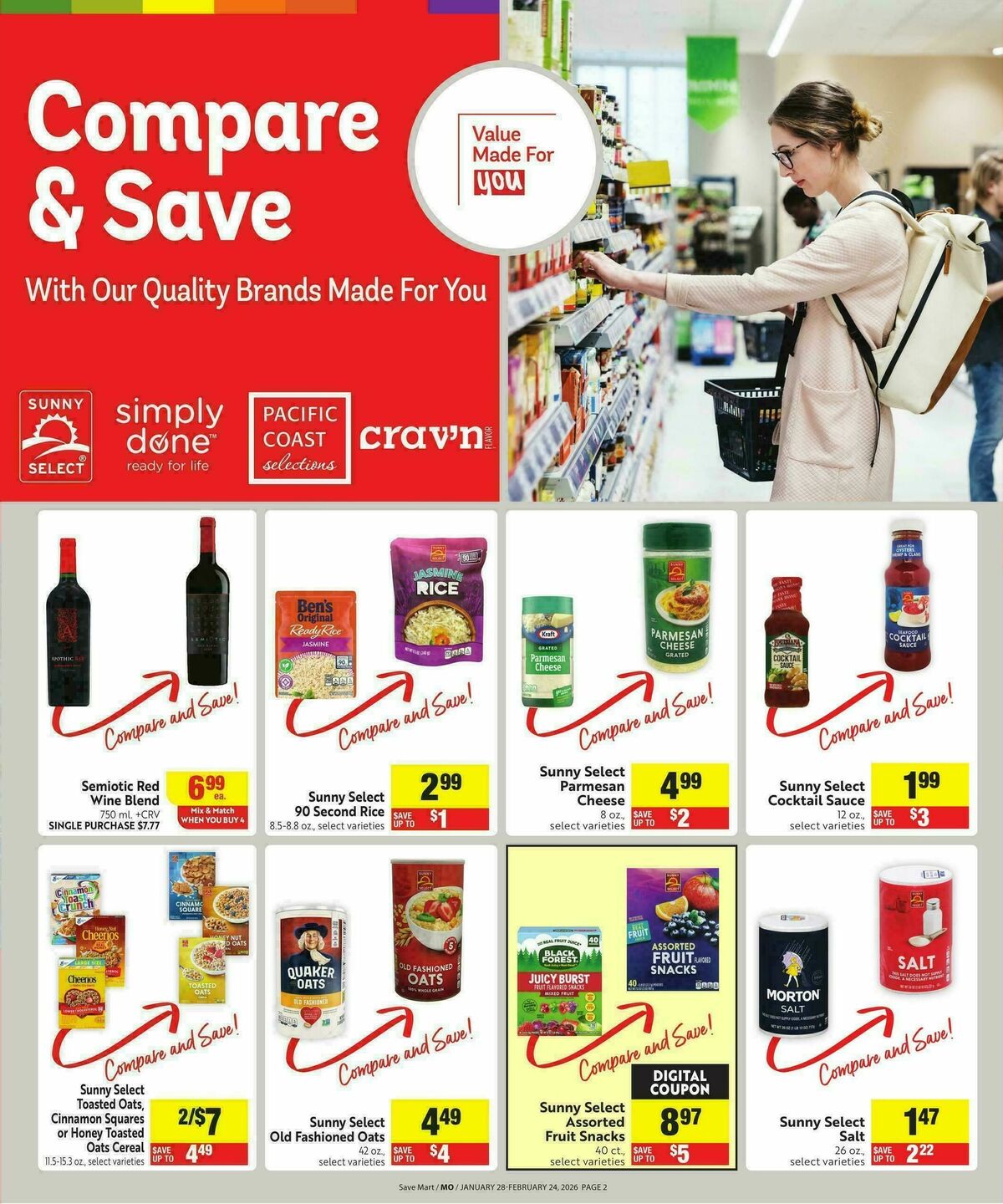 Save Mart Save Even More Weekly Ad from January 28