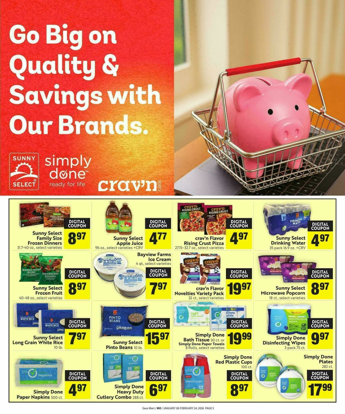 Save Mart Save Even More Weekly Ad from January 28