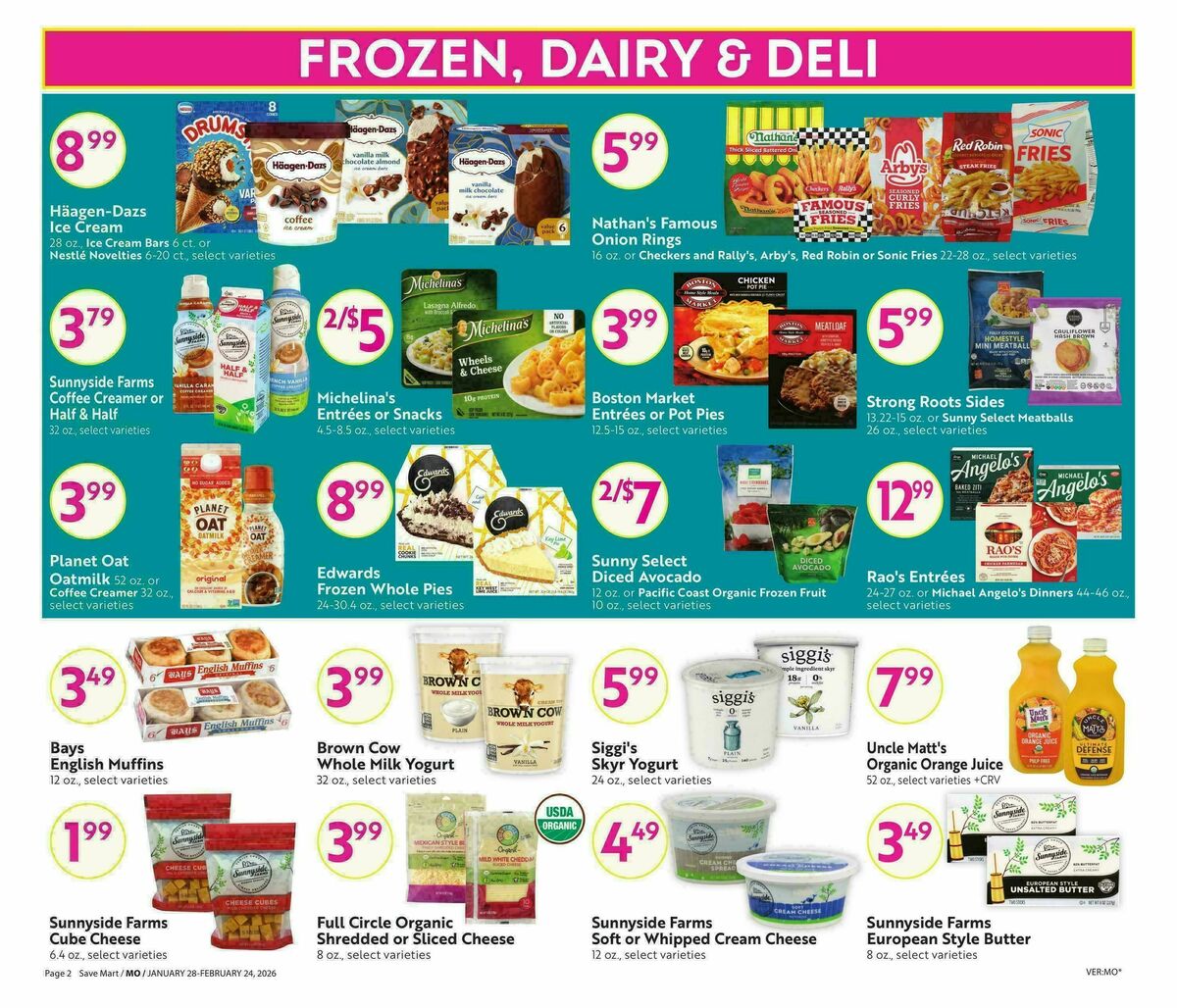 Save Mart Big Monthly Deals Weekly Ad from January 28