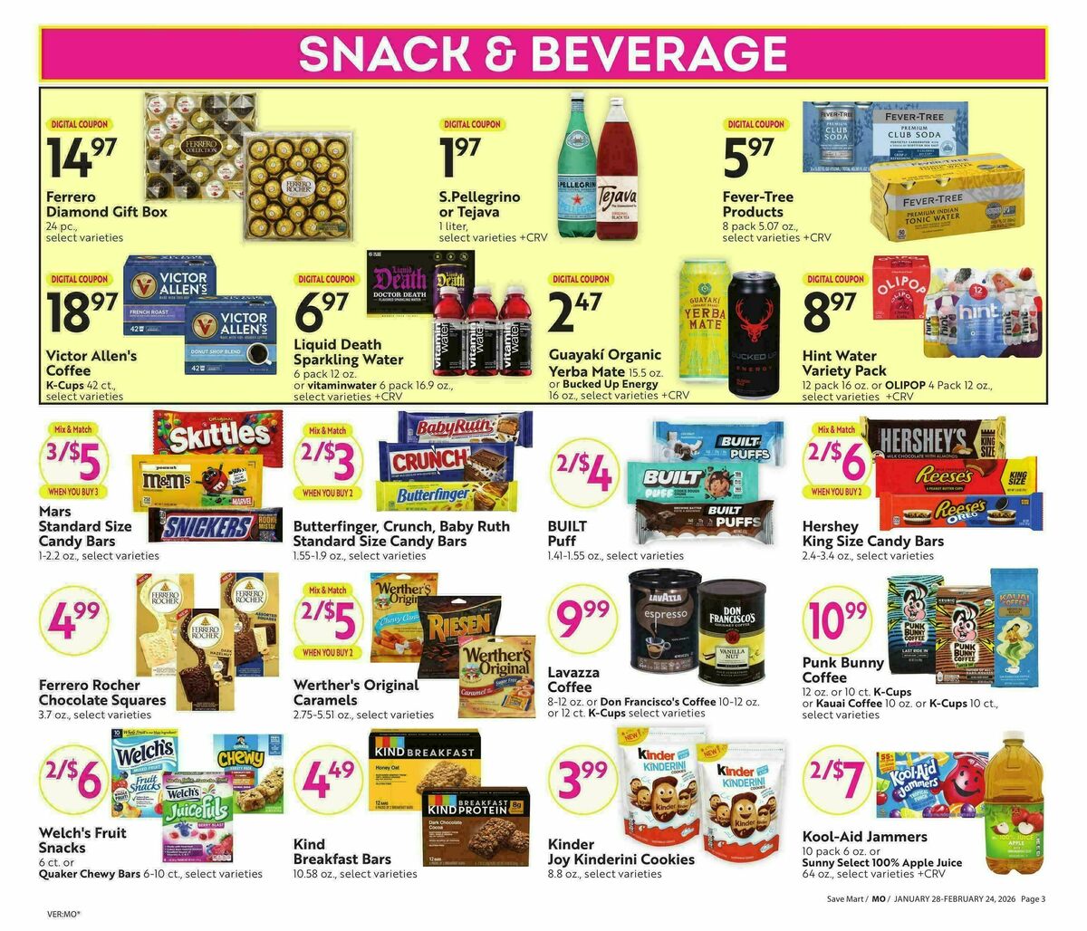 Save Mart Big Monthly Deals Weekly Ad from January 28